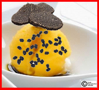 glace au potimarron et truffes